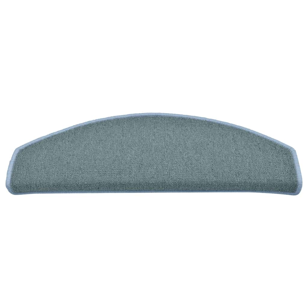 Stair Mats 30 pcs 65x24x4 cm Sea Blue Half Round Large