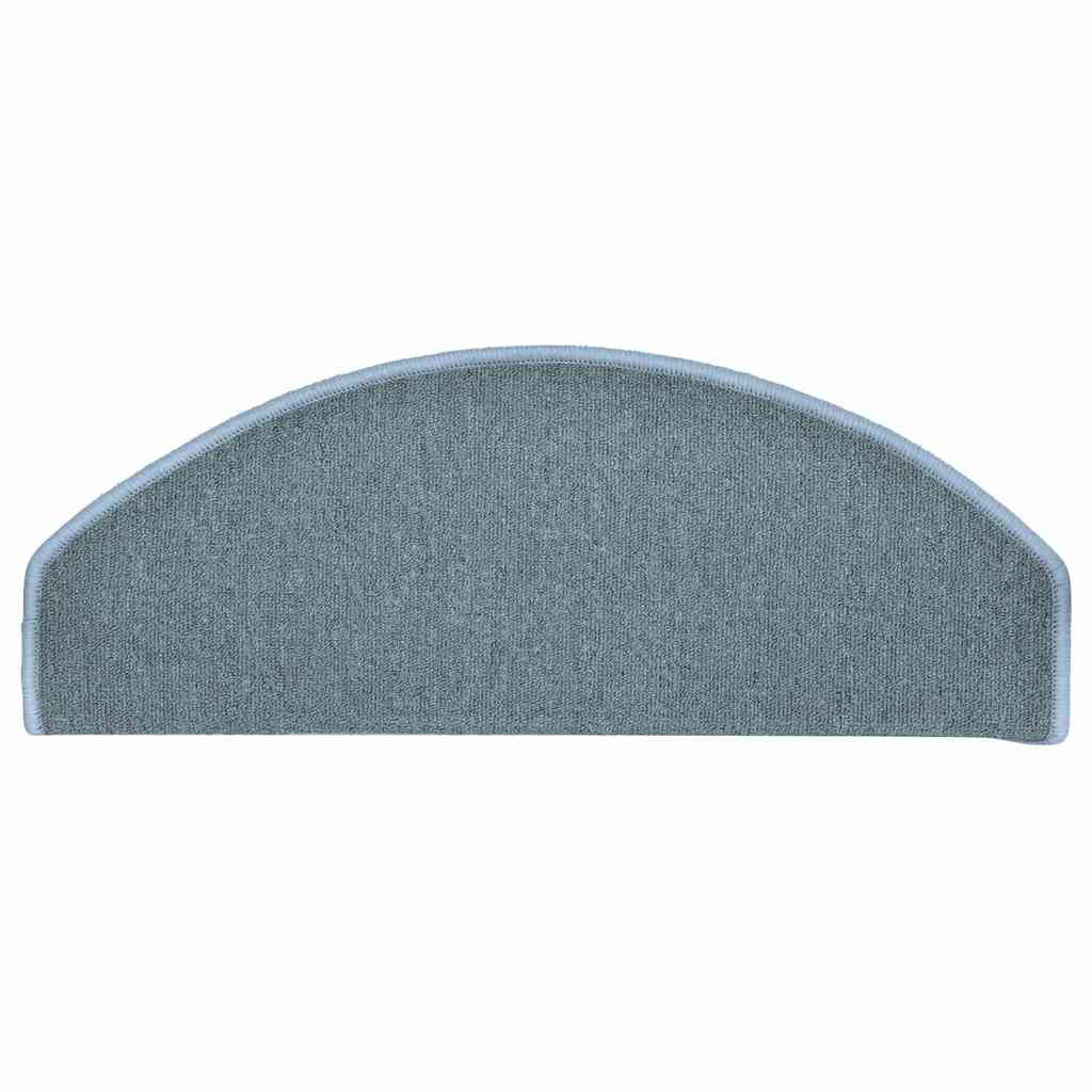 Stair Mats 30 pcs 65x24x4 cm Sea Blue Half Round Large