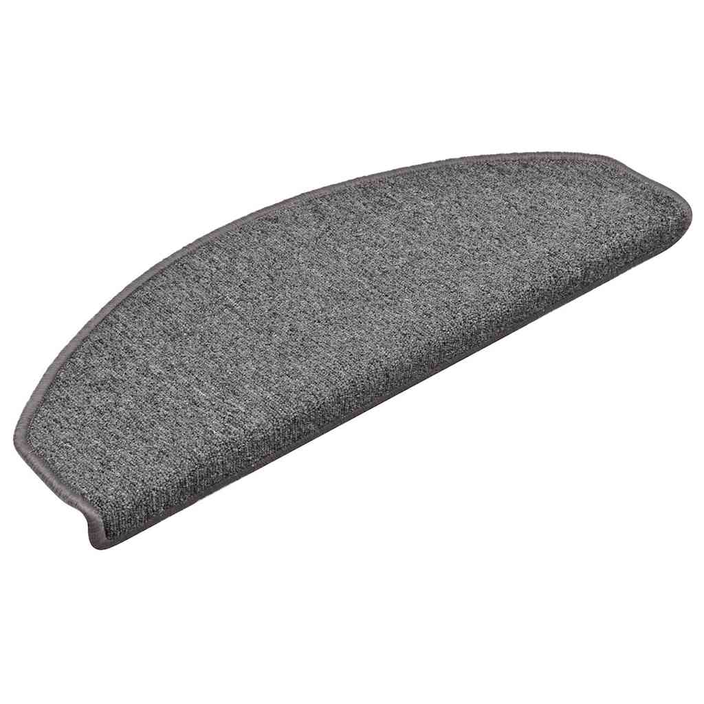 Stair Mats 30 pcs 65x24x4 cm Dark Grey Half Round Large