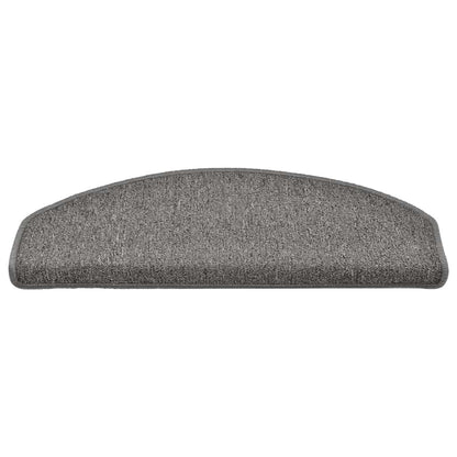 Stair Mats 30 pcs 65x24x4 cm Dark Grey Half Round Large