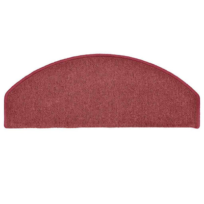 Stair Mats 30 pcs 65x24x4 cm Bordeaux Half Round Large