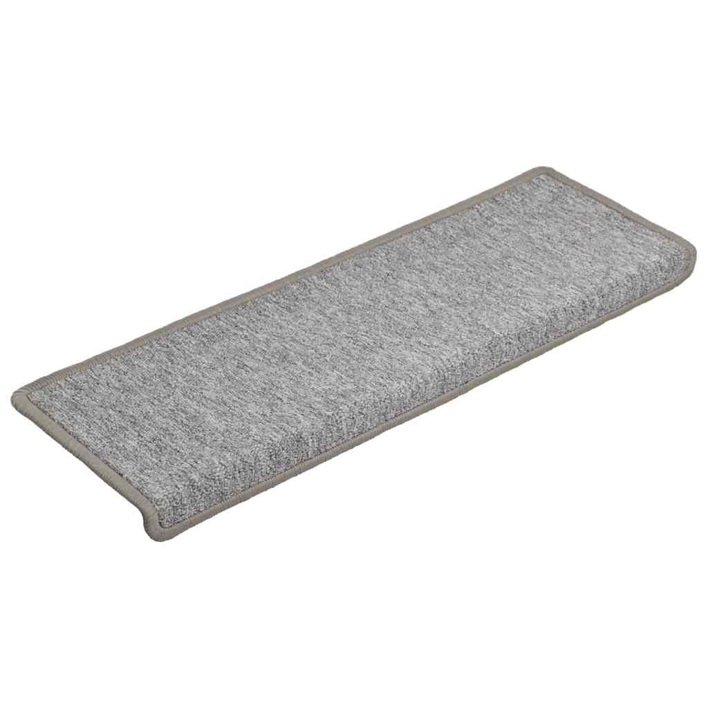 Stair Mats 30 pcs 65x21x4 cm Light Grey Rectangular Edge