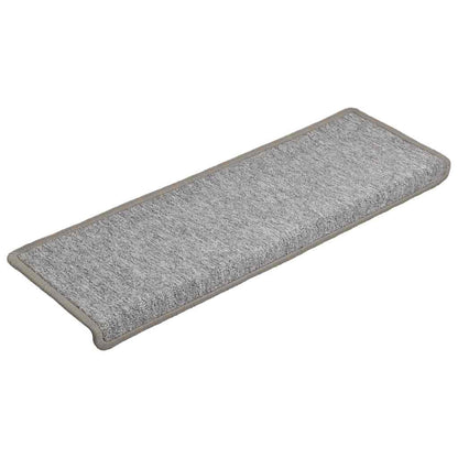 Stair Mats 30 pcs 65x21x4 cm Light Grey Rectangular Edge