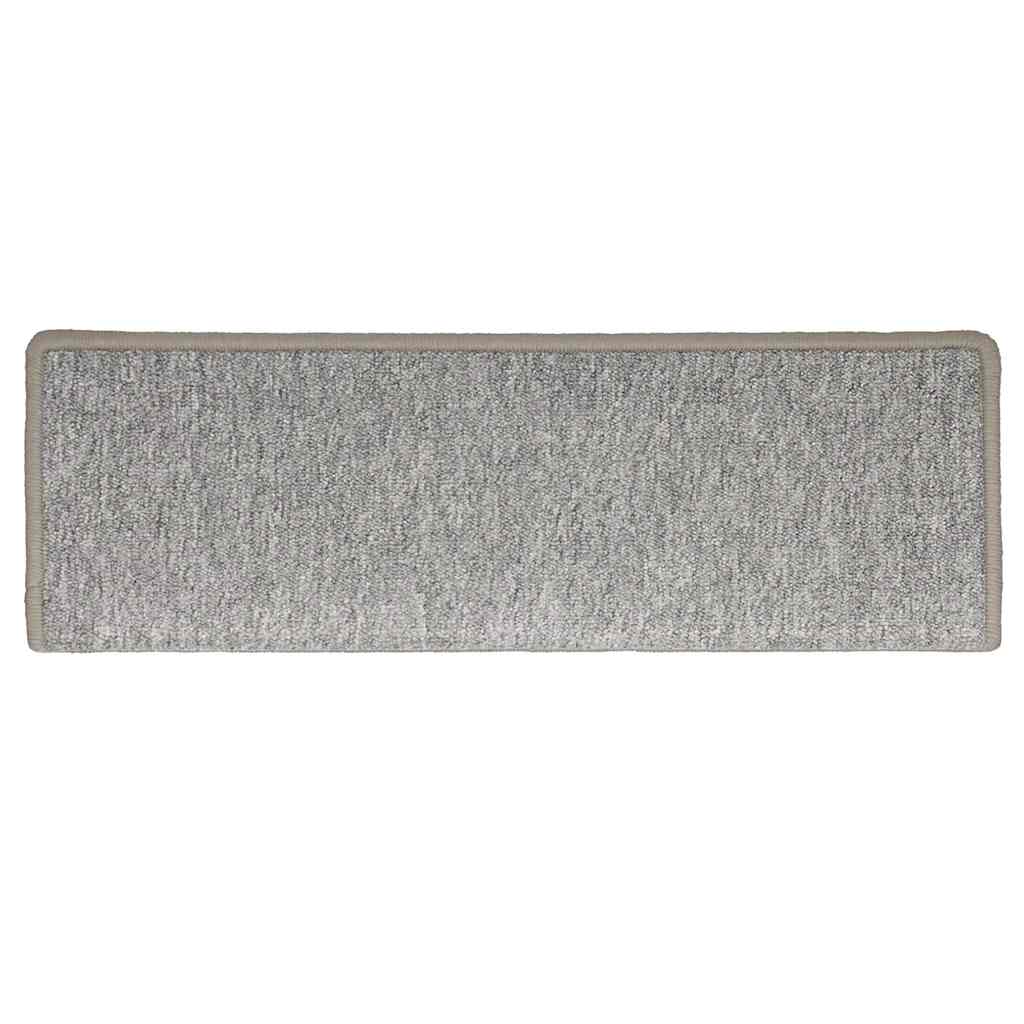 Stair Mats 30 pcs 65x21x4 cm Light Grey Rectangular Edge