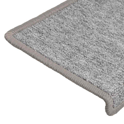 Stair Mats 30 pcs 65x21x4 cm Light Grey Rectangular Edge