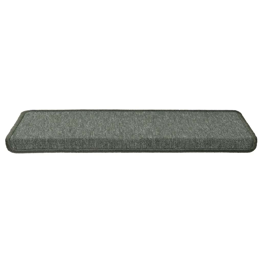 Stair Mats 30 pcs 65x21x4 cm Dark Green Rectangular Edge