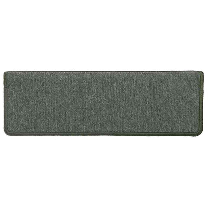 Stair Mats 30 pcs 65x21x4 cm Dark Green Rectangular Edge