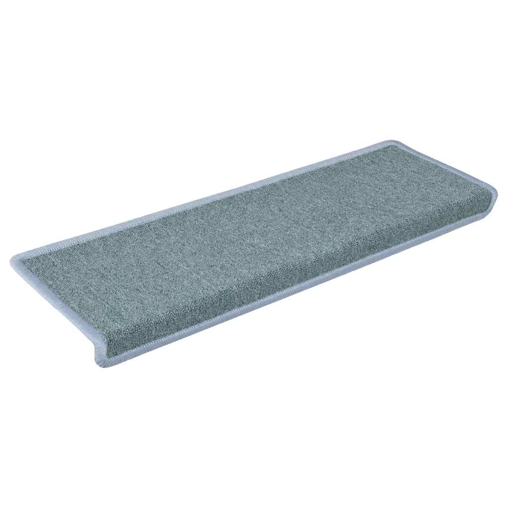 Stair Mats 30 pcs 65x21x4 cm Sea Blue Rectangular Edge