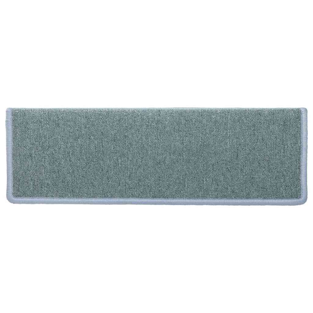 Stair Mats 30 pcs 65x21x4 cm Sea Blue Rectangular Edge