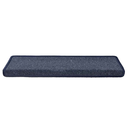 Stair Mats 30 pcs 65x21x4 cm Dark Grey and Blue Rectangular Edge