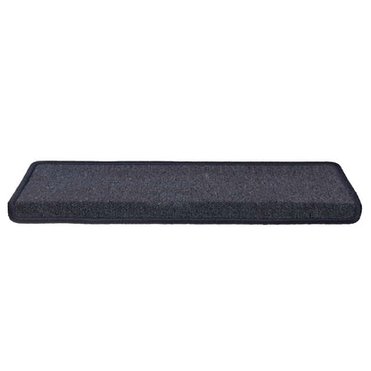 Stair Mats 30 pcs 65x21x4cm Dark Grey and Blue Rectangular Edge