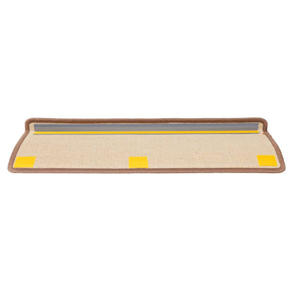 Stair Mats 30 pcs 65x21x4 cm Brown Rectangular Edge