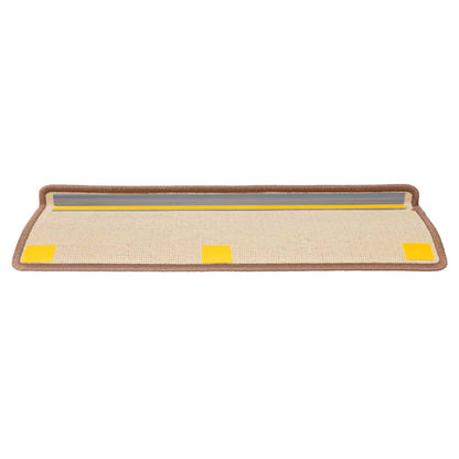 Stair Mats 30 pcs 65x21x4 cm Brown Rectangular Edge