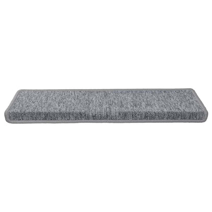 Stair Mats 30 pcs 65x21x4 cm White and Grey Rectangular Edge