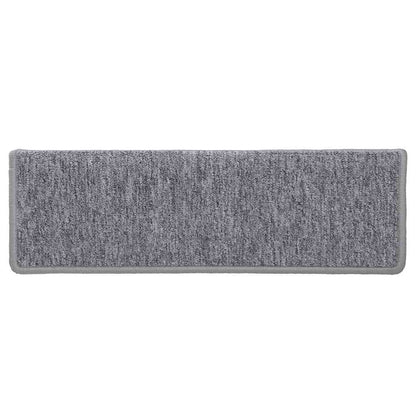 Stair Mats 30 pcs 65x21x4 cm White and Grey Rectangular Edge