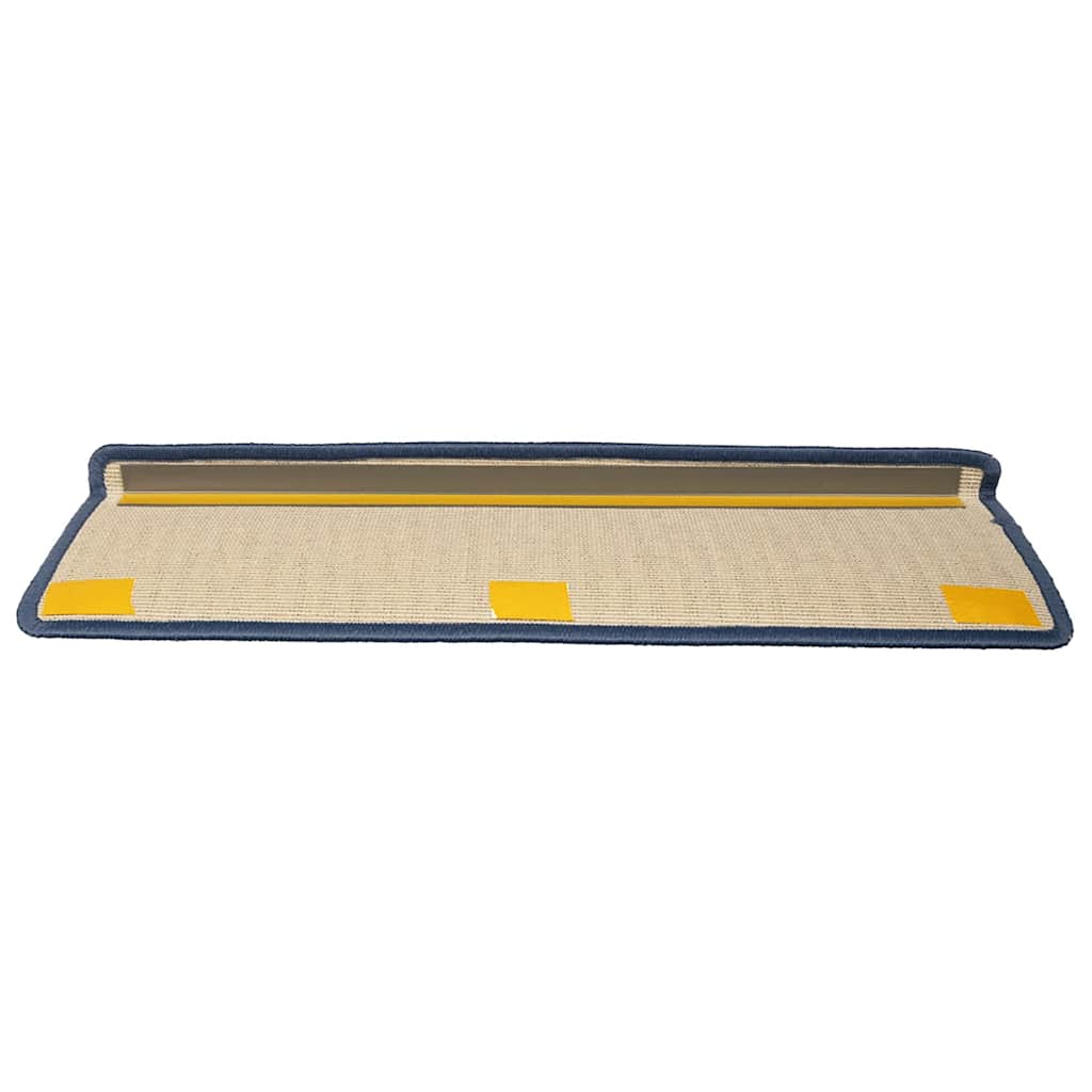 Stair Mats 30 pcs 65x21x4 cm Light Grey and Blue Rectangular Edge