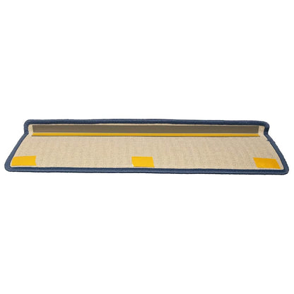 Stair Mats 30 pcs 65x21x4 cm Light Grey and Blue Rectangular Edge