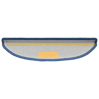 Stair Mats 20 pcs 56x17x3 cm Blue Half Round