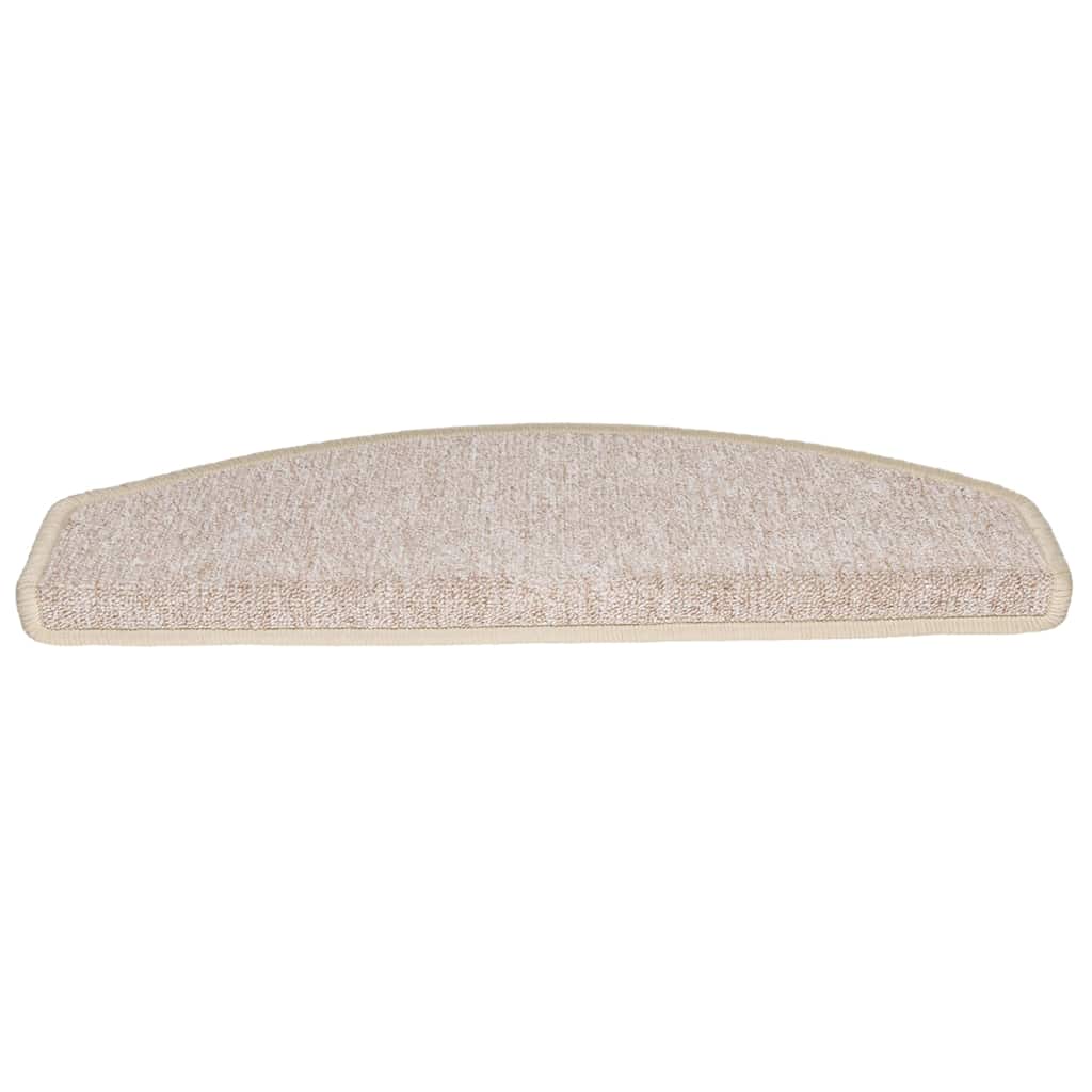 Stair Mats 20 pcs 65x24x4 cm Taupe Half Round Large