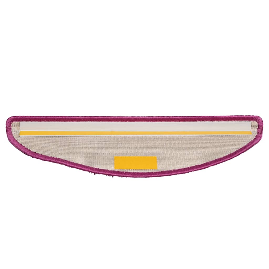 Stair Mats 30 pcs 56x17x3 cm Violet Half Round
