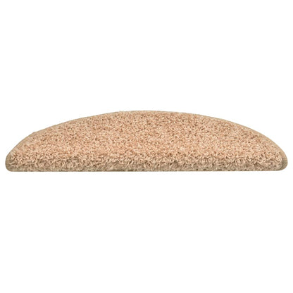Stair Mats 30 pcs 56x17x3 cm Gold Half Round