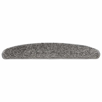 Stair Mats 30 pcs 65x21x4 cm Grey Half Round Large
