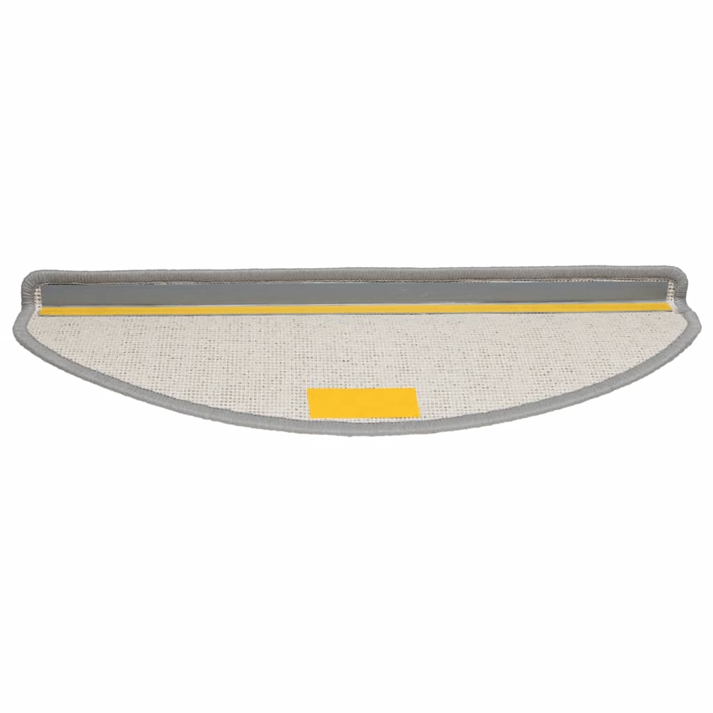 Stair Mats 30 pcs 65x21x4 cm Grey Half Round Large