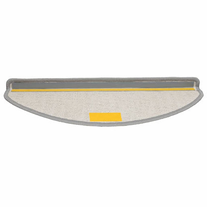 Stair Mats 30 pcs 65x21x4 cm Grey Half Round Large