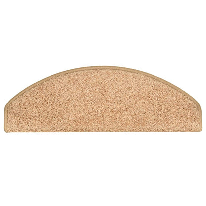 Stair Mats 30 pcs 65x21x4 cm Gold Half Round Large