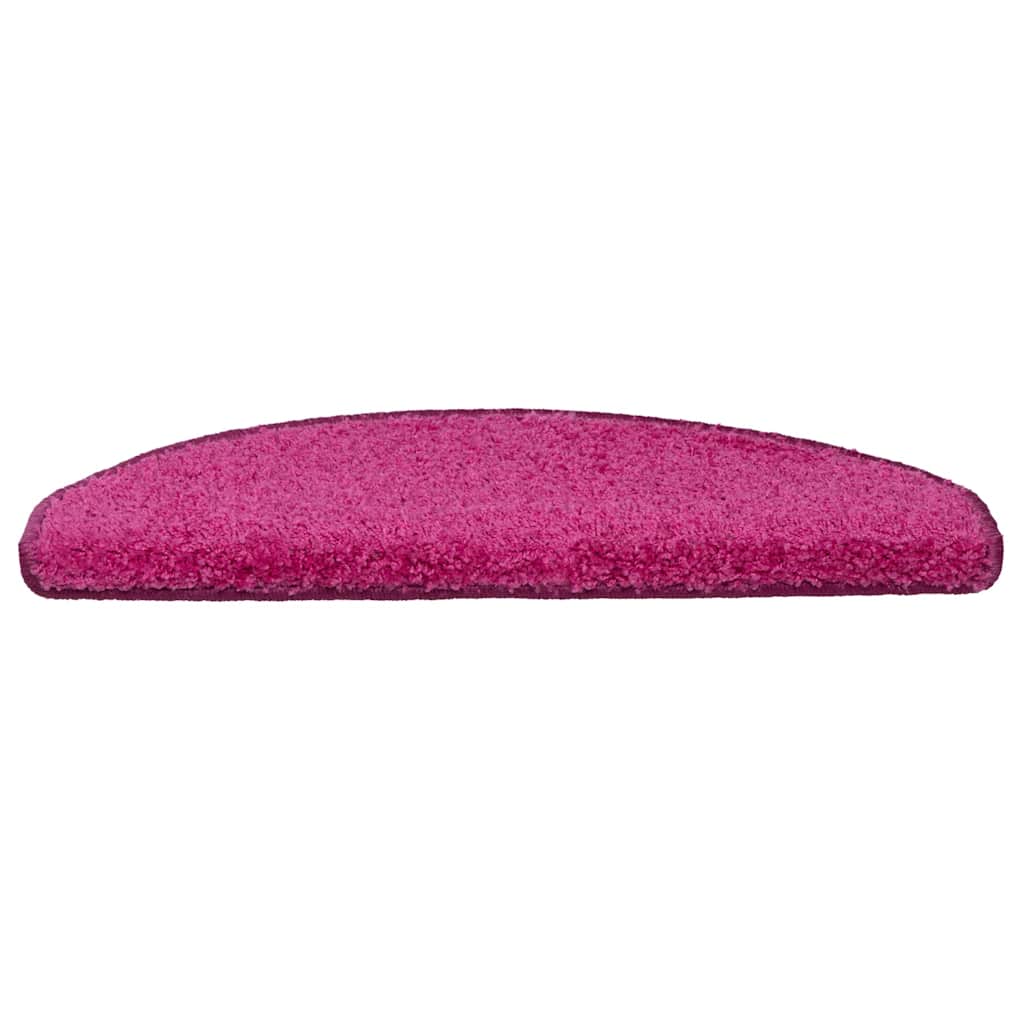 Stair Mats 30 pcs 65x21x4 cm Pink Half Round Large