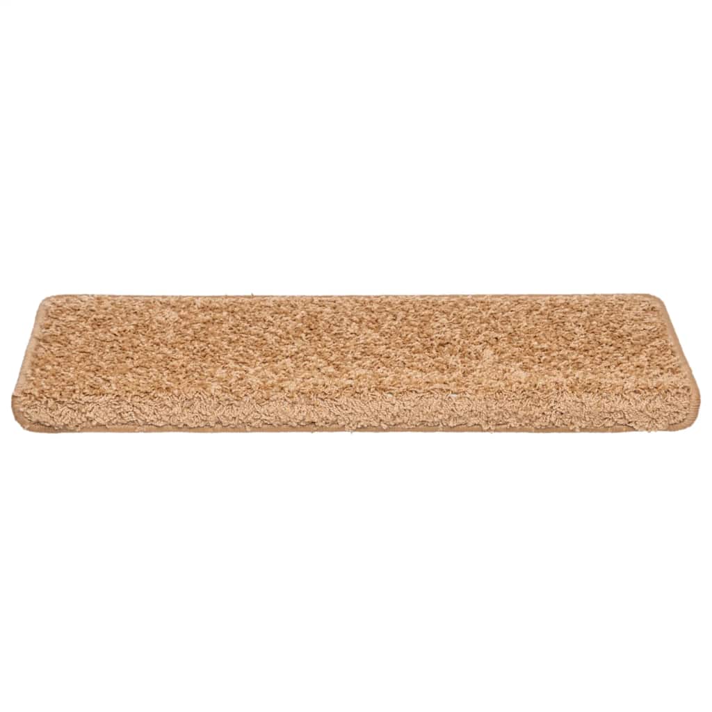 Stair Mats 30 pcs 65x21x4 cm Beige Rectangular Edge
