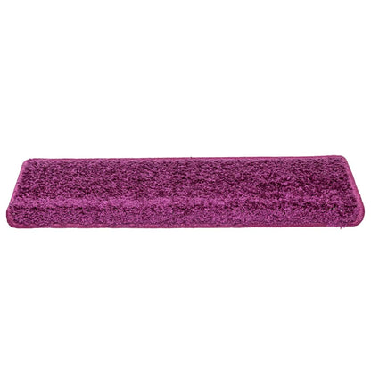 Stair Mats 30 pcs 65x21x4 cm Violet Rectangular Edge