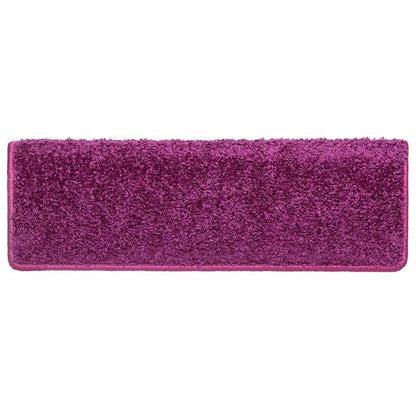 Stair Mats 30 pcs 65x21x4 cm Violet Rectangular Edge