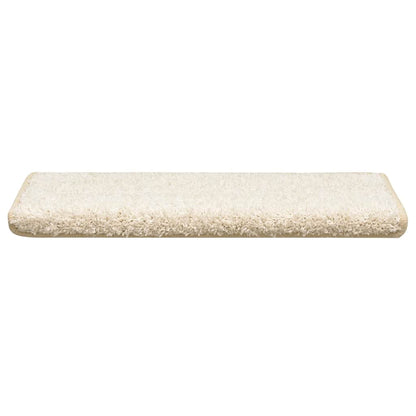 Stair Mats 30 pcs 65x21x4 cm White Rectangular Edge