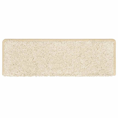 Stair Mats 30 pcs 65x21x4 cm White Rectangular Edge