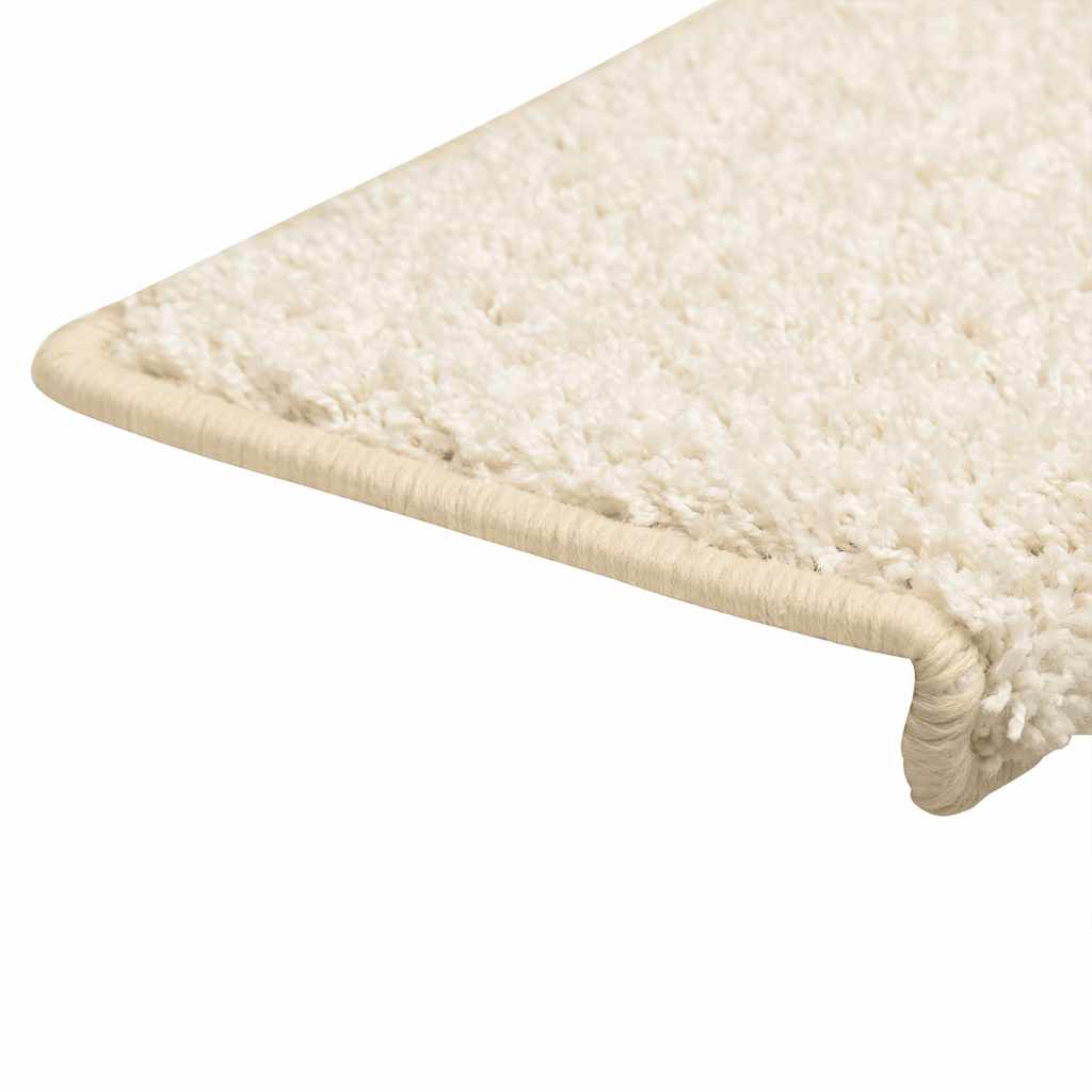 Stair Mats 30 pcs 65x21x4 cm White Rectangular Edge
