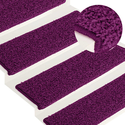Stair Mats 30 pcs 65x21x4 cm Pink Rectangular Edge