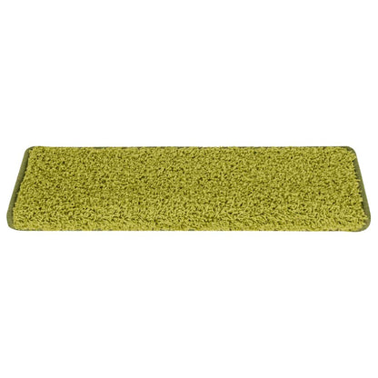 Stair Mats 30 pcs 65x21x4 cm Green Rectangular Edge