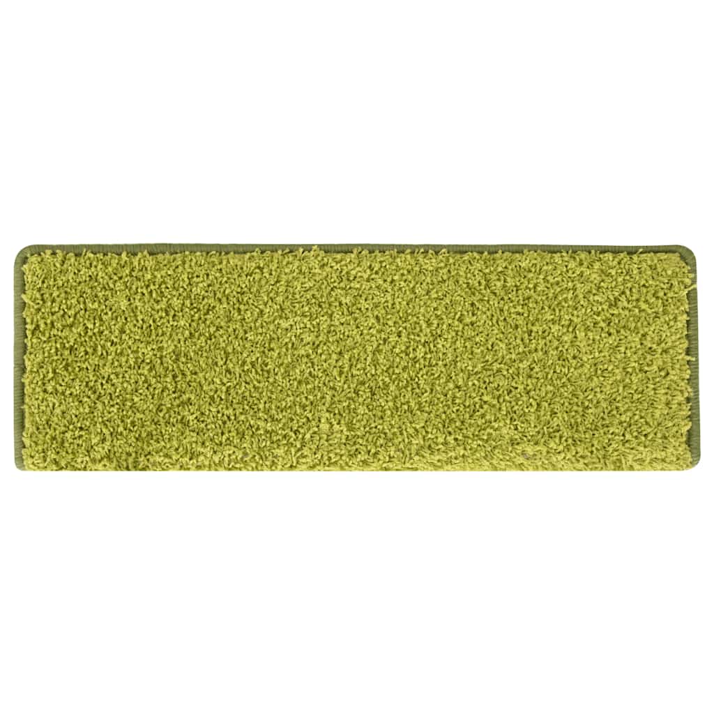 Stair Mats 30 pcs 65x21x4 cm Green Rectangular Edge