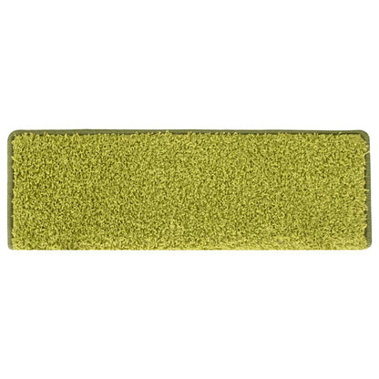 Stair Mats 30 pcs 65x21x4 cm Green Rectangular Edge