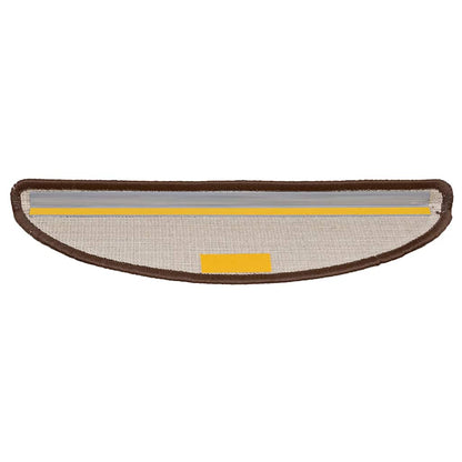 Stair Mats 20 pcs 56x17x3 cm Brown Half Round