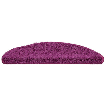 Stair Mats 20 pcs 56x17x3 cm Violet Half Round