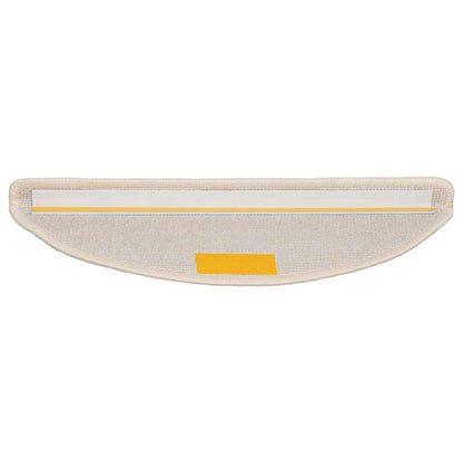 Stair Mats 20 pcs 56x17x3 cm White Half Round