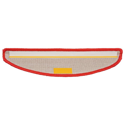 Stair Mats 20 pcs 56x17x3 cm Red Half Round