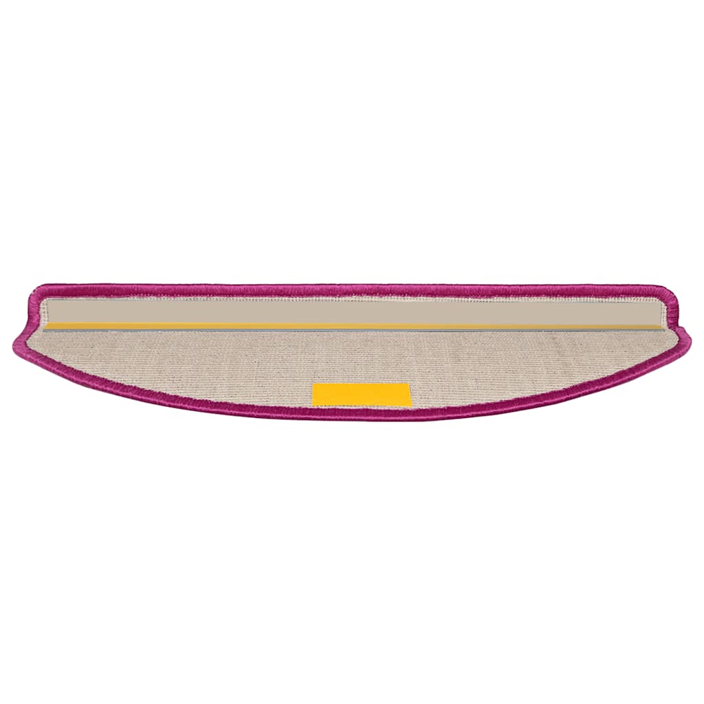 Stair Mats 20 pcs 65x21x4 cm Violet Half Round Large