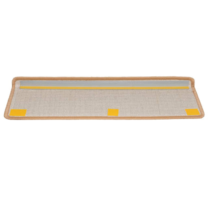 Stair Mats 20 pcs 65x21x4 cm Beige Rectangular Edge