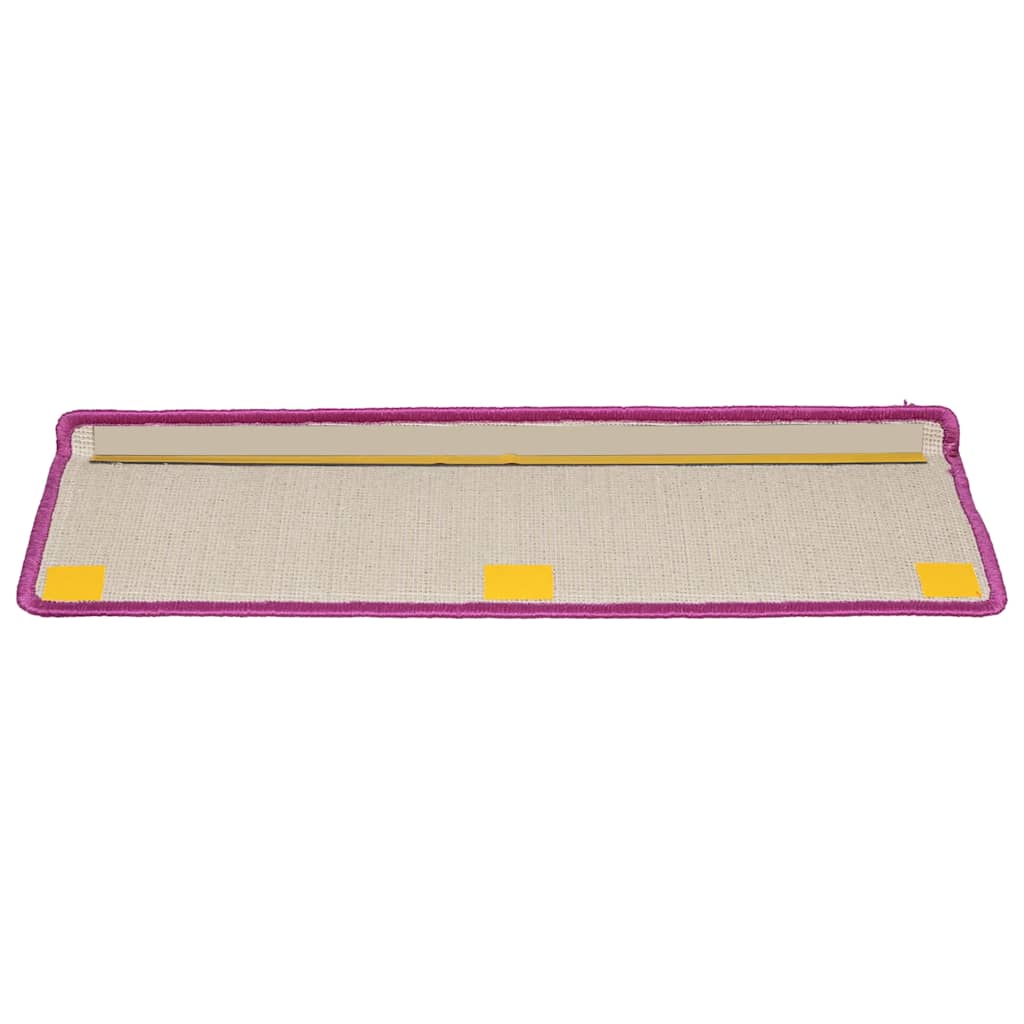 Stair Mats 20 pcs 65x21x4 cm Violet Rectangular Edge
