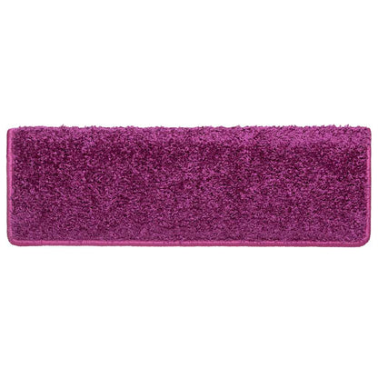 Stair Mats 20 pcs 65x21x4 cm Violet Rectangular Edge