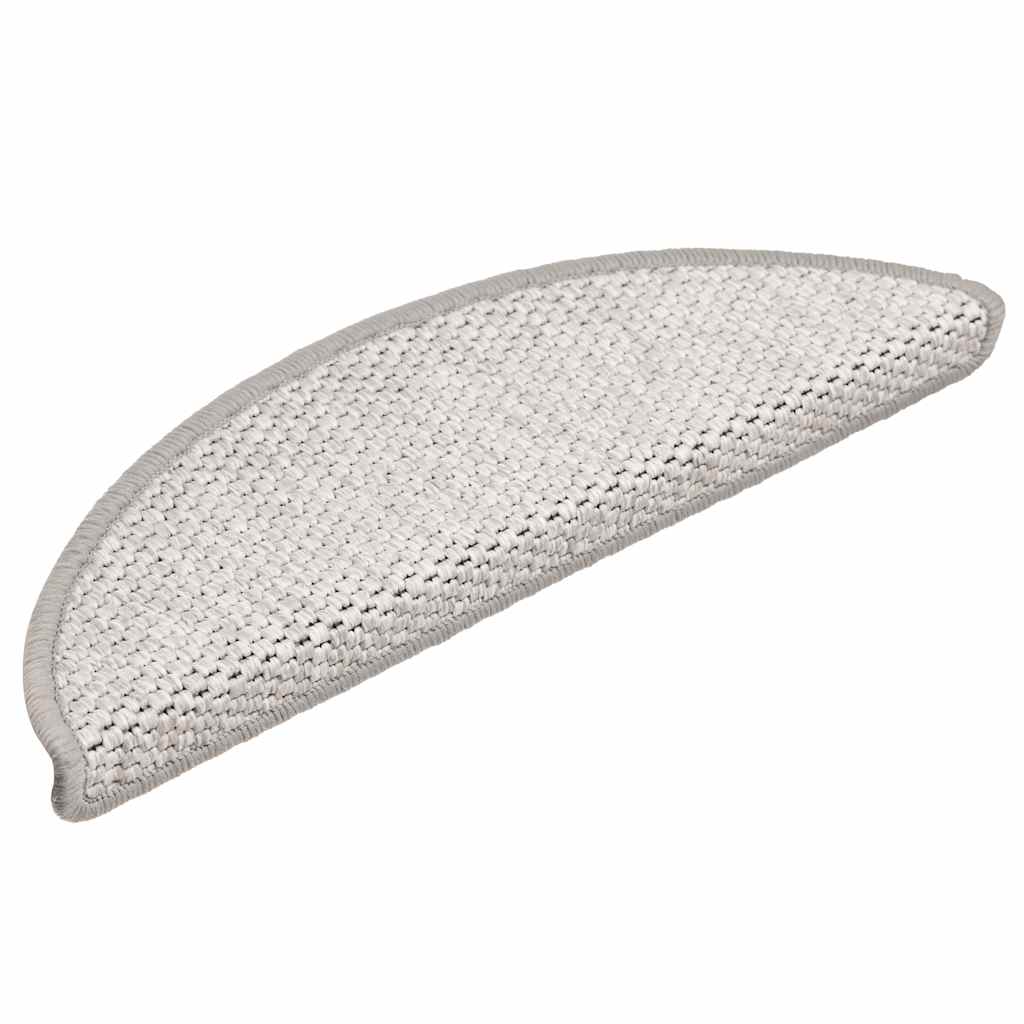 Stair Mats Self-adhesive Sisal-Look 30 pcs 56x17x3 cm Platina