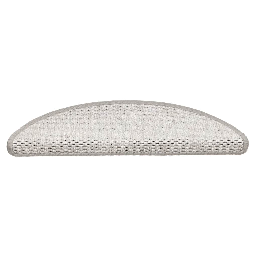 Stair Mats Self-adhesive Sisal-Look 30 pcs 56x17x3 cm Platina